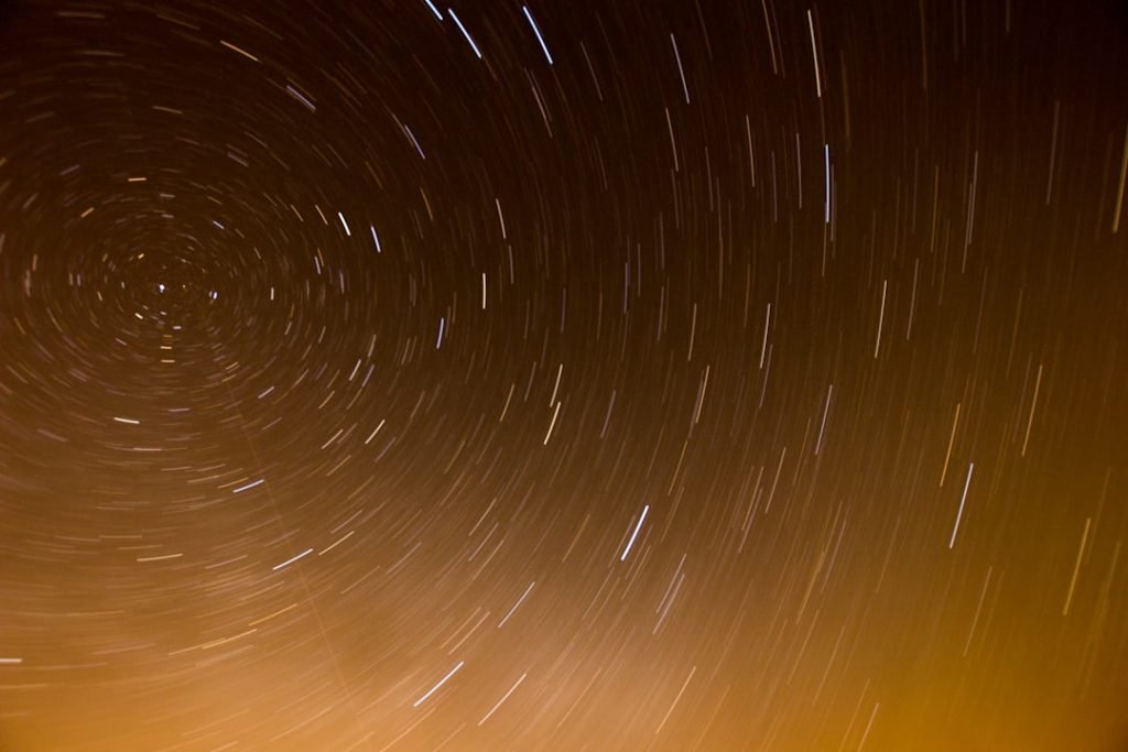 Long exposure night sky visual used for a story about a star orbiting Sagittarius A star.