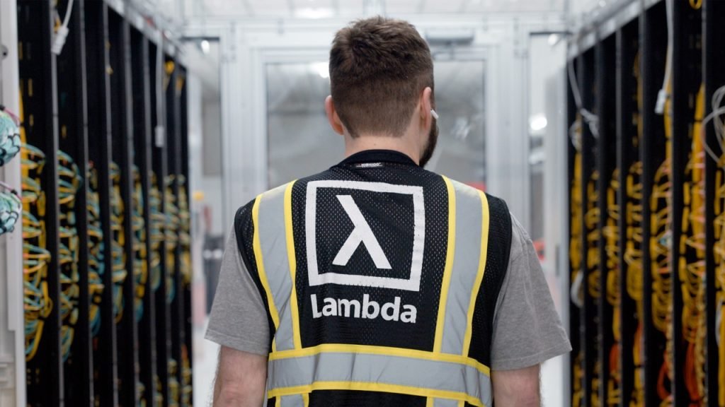 An engineer at server infrastructure in Nvidia’s Lambda case study.