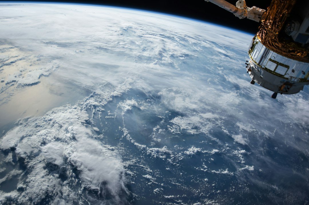 Ocean and cloud patterns on Earth seen from space