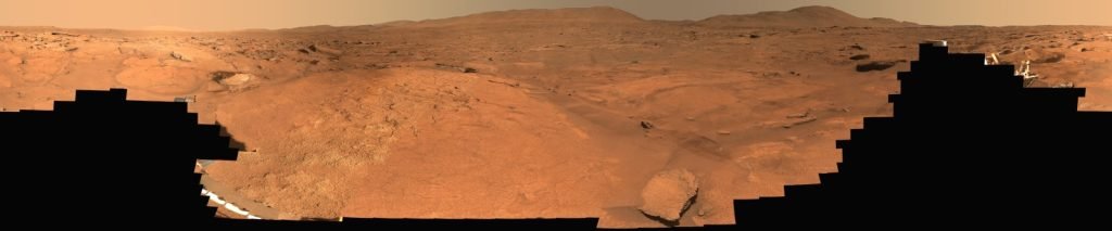 Perseverance panorama of the Margin Unit in Jezero Crater, captured in October 2023