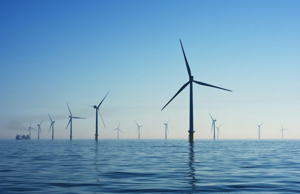 Wind turbines across open countryside; representative photograph.