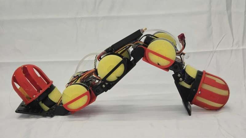 This Robot Crosses Land and Water by Moving Its Own Weight