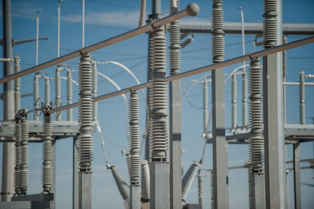 Electricity substation infrastructure; representative photograph, not Calvert Cliffs.