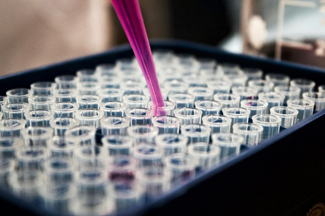 Pipette being used with a laboratory sample