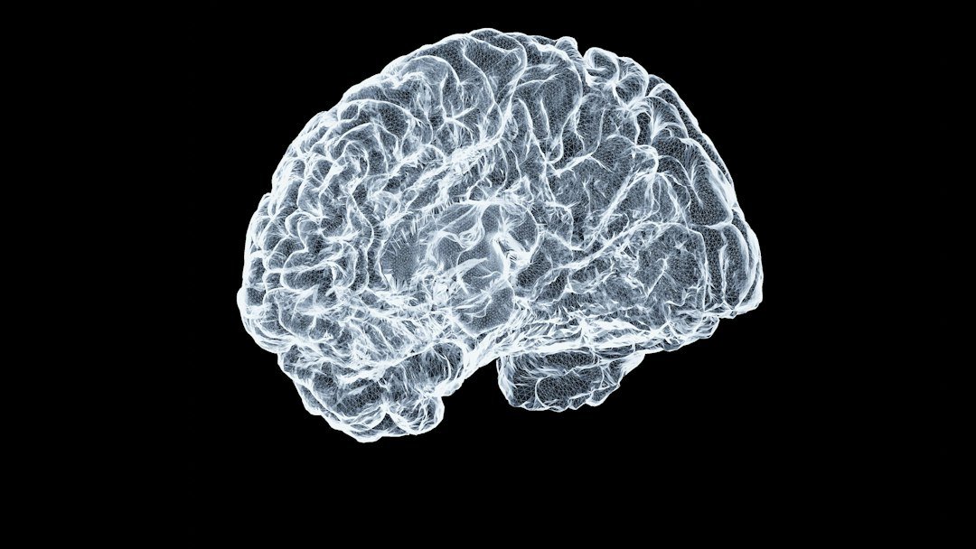 Conceptual image of the human brain for Huntington disease research