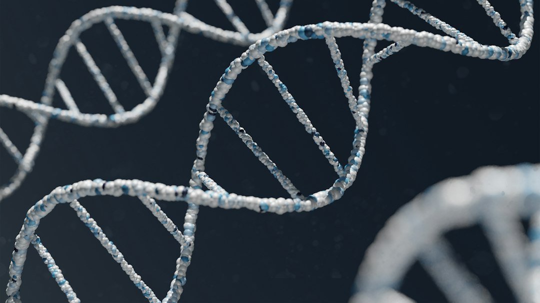 Conceptual DNA double-helix photograph; not a recordanelle image or experimental evidence.