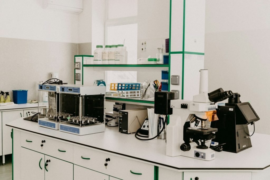 Laboratory equipment at Trnava University; representative photograph.