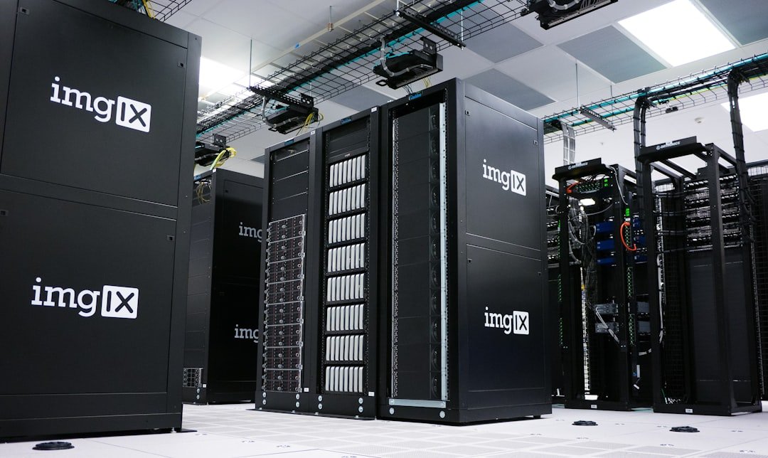 Data-centre server racks; representative photograph, not Vultr’s installation.